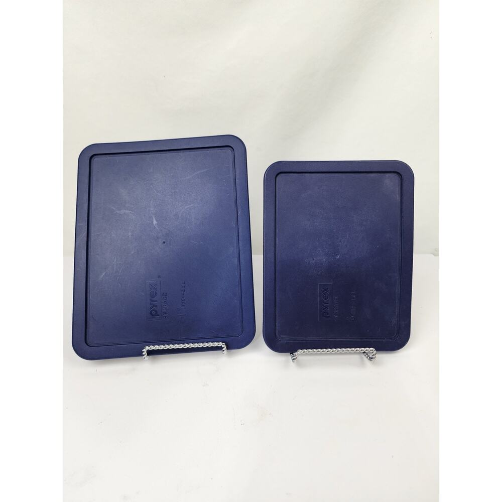 2 Pyrex Plastic Storage Replacement Lid Covers Rectangle 7211 (6c) & 7212 (11c)